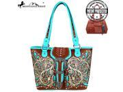 Montana West Buckle Collection Concealed Handgun Tote Brown