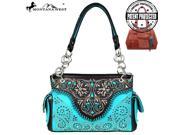 Montana West Floral Collection Concealed Handgun Satchel Turquoise