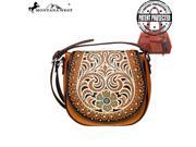 Montana West Concho Collection Crossbody Bag Brown
