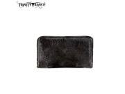 Trinity Ranch Hair on Leather Collection Wallet Coffee