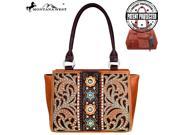 Montana West Concho Collection Concealed Handgun Trapezoid tote Brown