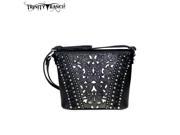 Trinity Ranch Tooled Leather Collection Cross Body Black