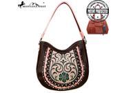 Montana West Concho Collection Concealed Handgun Hobo Bag Coffee
