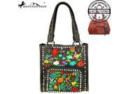 Montana West Embroidered Collection Concealed Handgun Tote Coffee