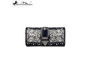 Montana West Buckle Collection Wallet Black