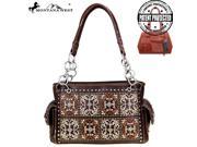 Montana West Concho Collection Concealed Handgun Collection Satchel Coffee