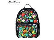 Montana West Embroidered Collection Backpack Black