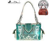 Montana West Bling Bling Collection Concealed Handgun Satchel Bag Turquoise