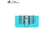 Montana West Buckle Collection Wallet Turquoise