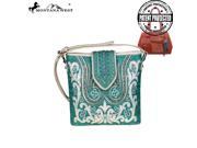 Montana West Bling Bling Collection Concealed Handgun Crossbody Bag Turquoise