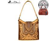 Montana West Bling Bling Collection Concealed Handgun Hobo Bag Brown