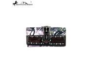 HF10 W002 Montana West Camo Collection Wallet Pink Coffee