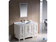 Fresca Oxford 48 AnC248 C290tique White Traditional Bathroom Vanity Dimensions of Vanity 48 W x 20.38 D x 32.63 H