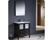 Fresca Torino 30 Espresso Modern Bathroom Vanity w Integrated Sink