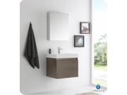 Fresca Nano Gray Oak Modern Bathroom Vanity w Medicine Cabinet