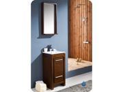 Fresca Allier 16 Wenge Brown Modern Bathroom Vanity w Mirror
