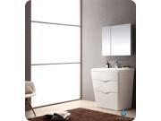 Fresca Milano 32 Glossy White Modern Bathroom Vanity w Medicine Cabinet
