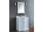 Seacliff by ARIEL Montauk 30 Single Sink Vanity Set in White