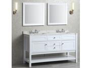 Ariel Bath Mayfield 60 Double Sink Bathroom Vanity Set