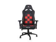 Finish Line Black on Red Checkered Flag Pattern Gaming and Lifestyle Chair by RapidX