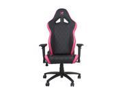 Ferrino Line Pink on Black Diamond Patterned Gaming and Lifestyle Chair by RapidX