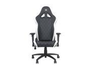 Ferrino Line White on Black Diamond Patterned Gaming and Lifestyle Chair by RapidX