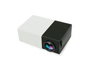 Blueskysea Black white Portable YG300 Mini LED Projector 400 600LM Audio 320x240P HDMI USB AV SD Input Home Media Player