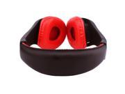 Lesogood Wireless Headphones Over Ear Hi Fi Headphones with Microphone and Volume Control Red
