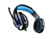 Seesii KOTION EACH G9000 Gaming Headset for PlayStation 4 PS4 Tablet PC iPhone 6 6s 6 plus 5s 5c 5 3.5mm Headphone with Microphone LED Light Black Blue