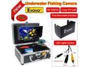 30m Professional Fish Finder Underwater Ice Fishing Camera 7 Color HD Monitor