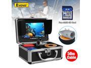 50M 7 LCD 1000TVL Lake Underwater Fishing Fish Finder Camera 32GB DVR Recorder
