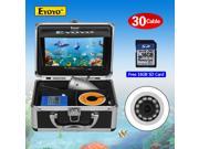 EYOYO 16GB 30M 7 Monitor 1000TVL Fish Finder Fishing Camera DVR Recorder Boat