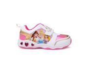 Character Kids Light Up Infants Trainers Girls Reinforced Shoes Panels Textile