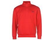 Slazenger Mens Quarter Zip Fleece Top Sweatshirt Long Sleeves