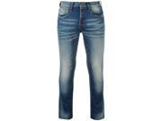 SoulCal Mens Cotton Slim Midwash Jeans Trousers Pants Bottoms Denims Fit