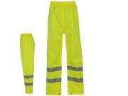 Dunlop Mens Gents Hi Vis Waterproof Pants Trousers Bottoms Popper Hem Clothing