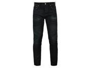 Firetrap Mens Black Seal Dark Patrick Jeans Slim Pants Trousers Bottom Clothing