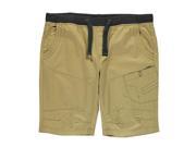 Pierre Cardin Mens XL Elas Shorts Cargo Elastic Waist Pants Casual Bottoms