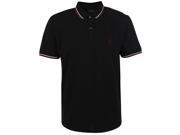Firetrap Mens Lazer Polo Shirt Short Sleeve Top Tee Ribbed Trim Fold Over Collar