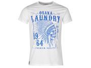 Osaka Mens Laundry Headdress T Shirt Casual Short Sleeve Crew Neck Tee Top