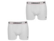 Lonsdale Mens Cotton 2 Pack Trunk Mens Cottons Elasticated Underwear