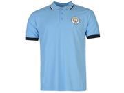 Source Lab Mens Gents Manchester City FC Polo Shirt Short Sleeve Tee