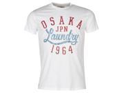 Osaka Mens Laundry T Shirt Summer Casual Short Sleeve Crew Neck Tee Top