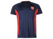 Source Lab Mens Arsenal Polyester T Shirt Football Short Sleeve Crew Neck Tee