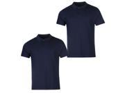 Donnay Mens Two Pack Polo Short Sleeve T Shirt Tee Top Clothing Wear