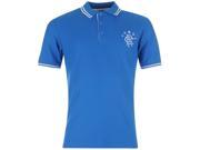Rangers Mens Gents FC Tipped Polo Shirt Short Sleeve Tee Top