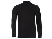 Firetrap Mens Knit Jumper Ribbed Pullover Long Sleeve High Neck Quarter Zip Top