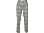 Slazenger Mens Checked Golf Trousers Pants Bottoms Rubberised Lining to Waist