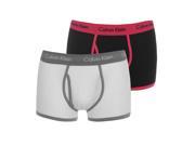 Calvin Klein Mens Cotton 2 Pack Trunks Boxers Elasticated Underwear
