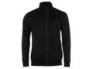 Lonsdale Mens Track Jacket High Neck Full Zip Fleece Ribbed Sports Top